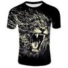 Cool Lion Graphics T Shirts Summer Fashion Short Sleeve 3D Animals Printed Mens T-shirts Casual Streetwear Oversized Tees Tops