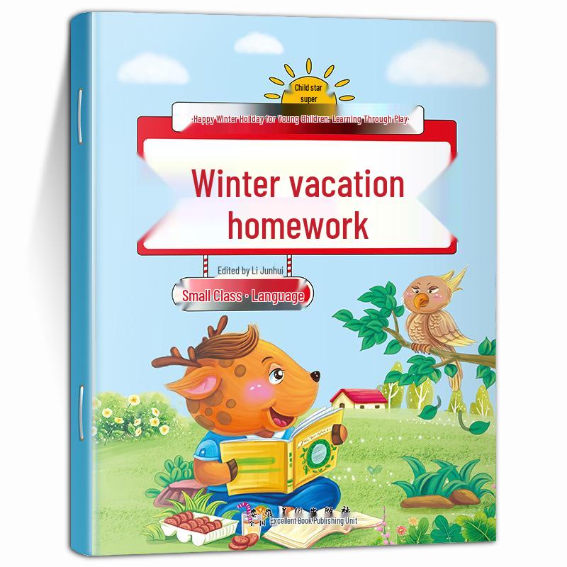 Winter Homework Workbook: Language & Math for Kindergarten & Preschool Transition