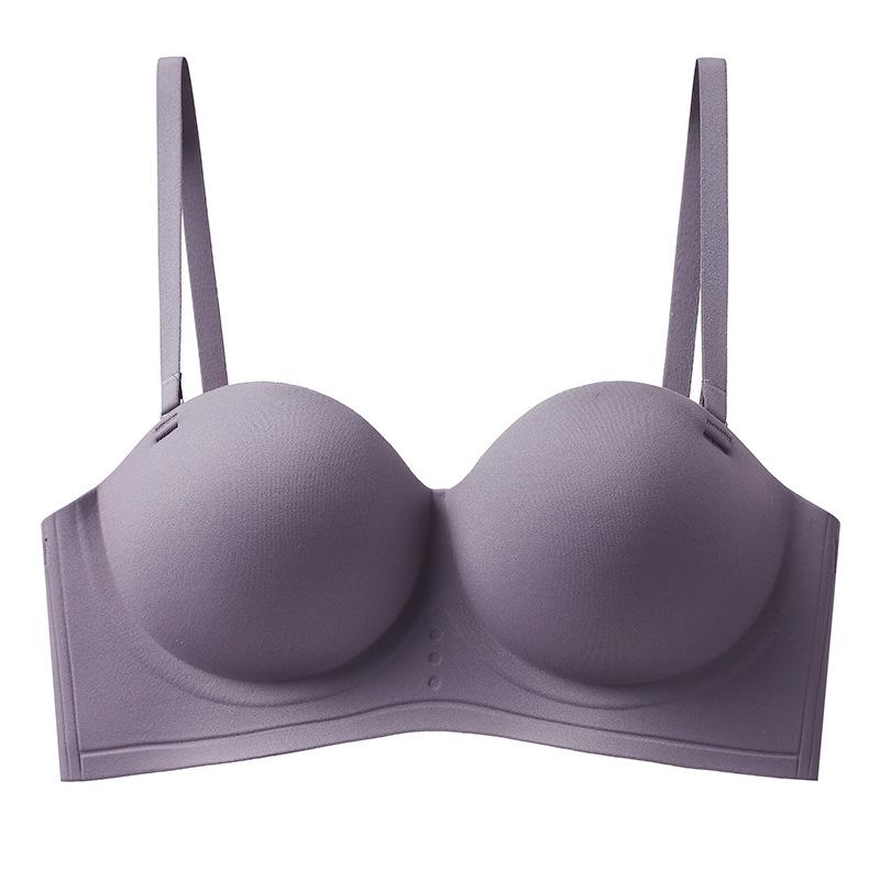 Seamless Strapless Push-up Bandeau Bra - Wire-free, One-piece Design 32