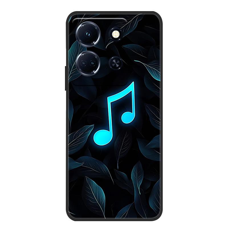 Schutzhülle aus weichem, mattem Silikon in Marmoroptik für Infinix Note 30 4G, passend für Infinix Note 30 Pro, 30i und 30 VIP – Rundumschutz