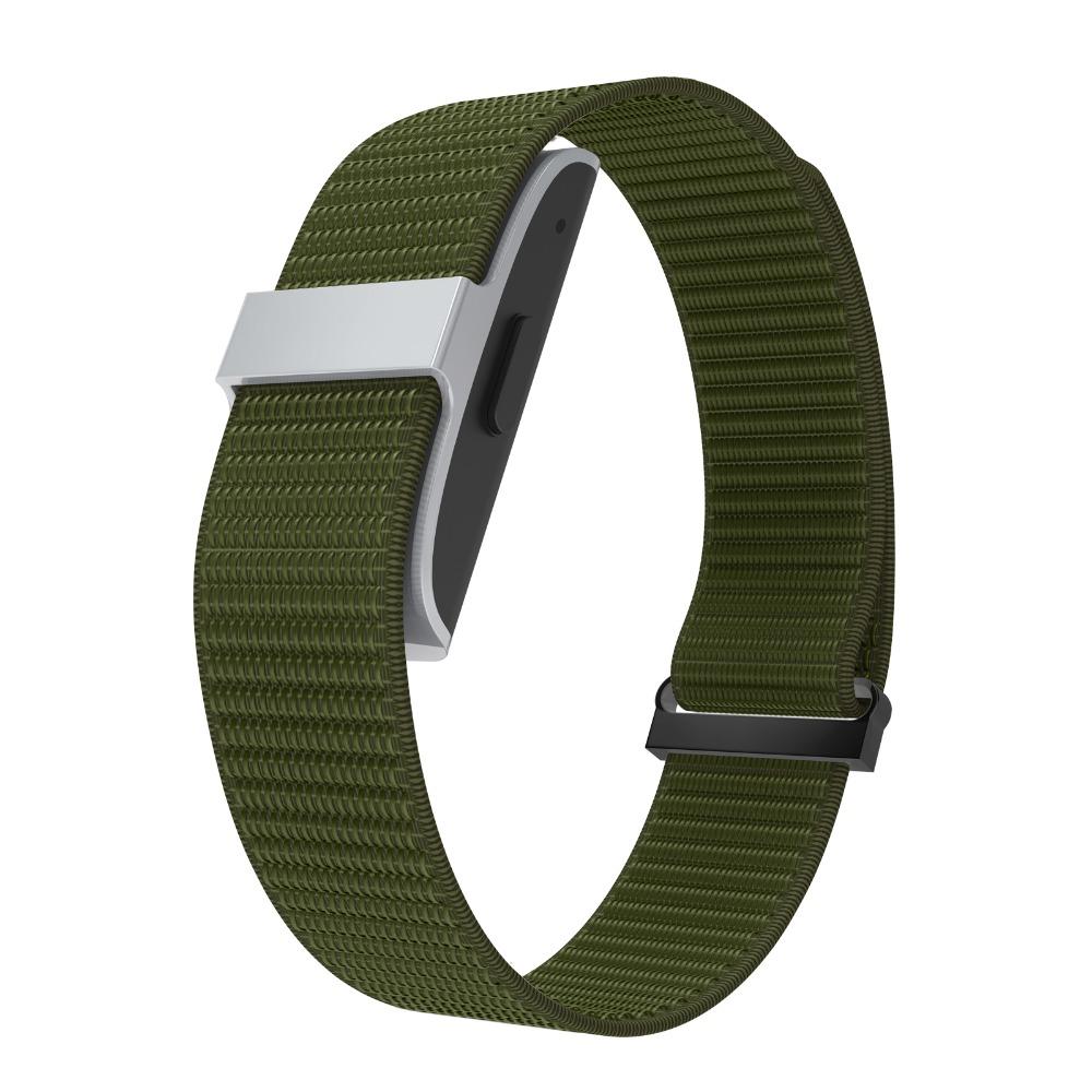 Adjustable Fitness Tracker Strap Nylon Replacement Wristband for Hume Band for Men Women зелёный