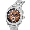 Fossil Machine Chronograph Stainless Steel Brown Dial Quartz FS6144 Men's Watch