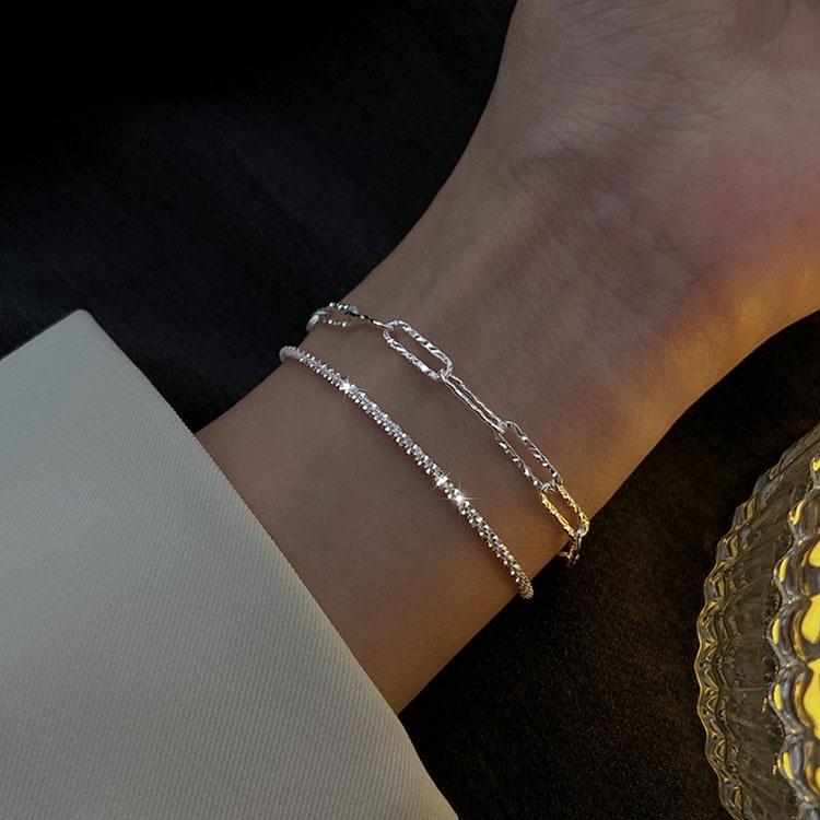 Popular Sparkling Necklace For Women Clavicle Chain Choker Silver Jewelry Wedding Party Birthday Gift