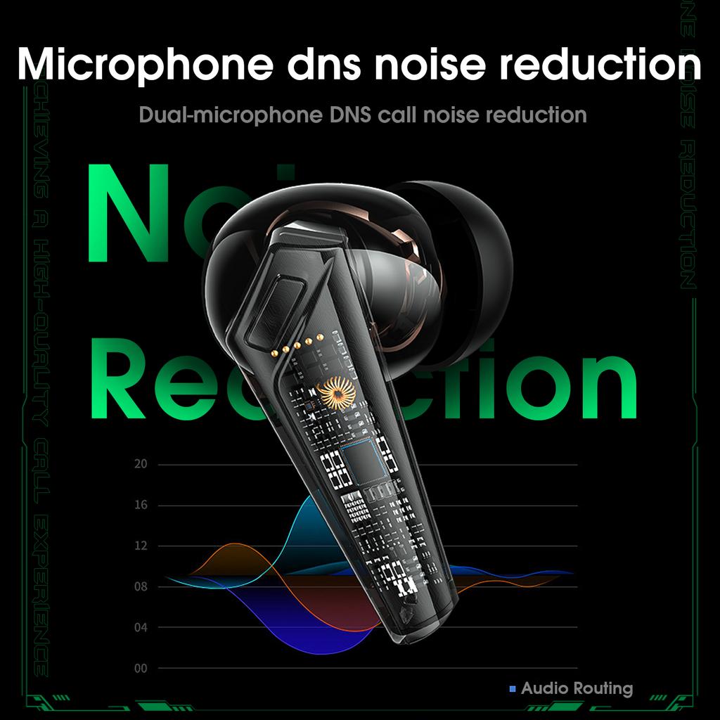 ONIKUMA T308 TWS ყურში ჩასადები Bluetooth ყურსასმენი სტერეო მუსიკისთვის, თამაშისთვის, უსადენო ყურსასმენი