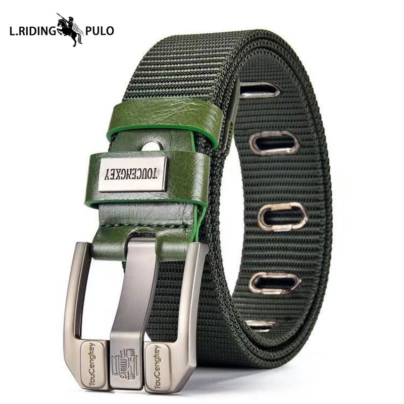 Nylon Canvas Thickened Belt Men's Overalls Belt Pin Buckle Outdoor Leisure Youth Versatile Belt