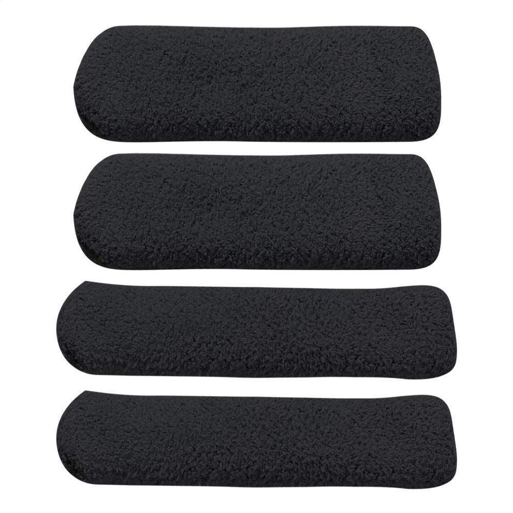 4pcs Motorcycle Plush Handlebar Covers Warm Winter Soft Scooter Handlebar Grips Windproof Brake Lever Protector for E-bike