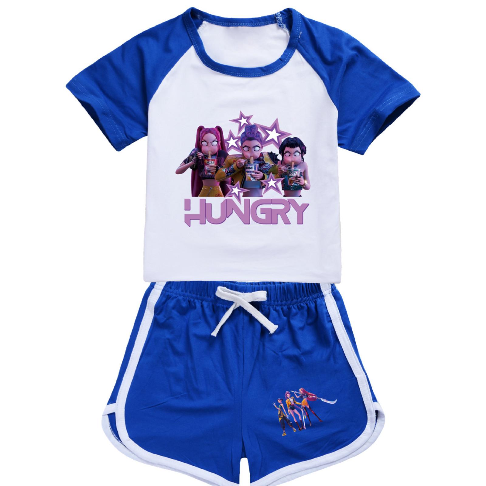 

Детская летняя спортивная футболка и шорты, комплект из 2 предметов, спортивный костюм, комплект одежды с коротким рукавом и принтом, кроп-топы 100