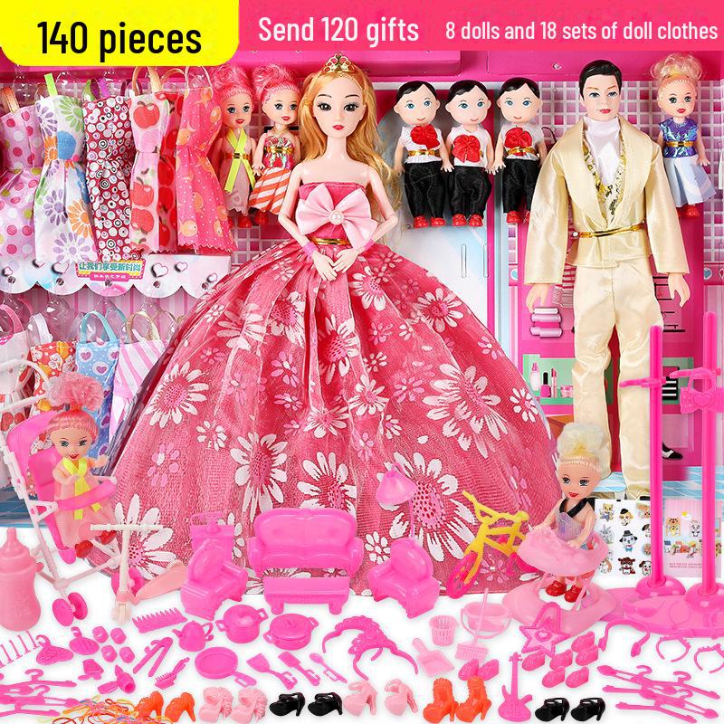 

Подарочный набор для детей: кукла Барби и папа, 30 см, принцесса, нарядная Barbie Doll Gift Box