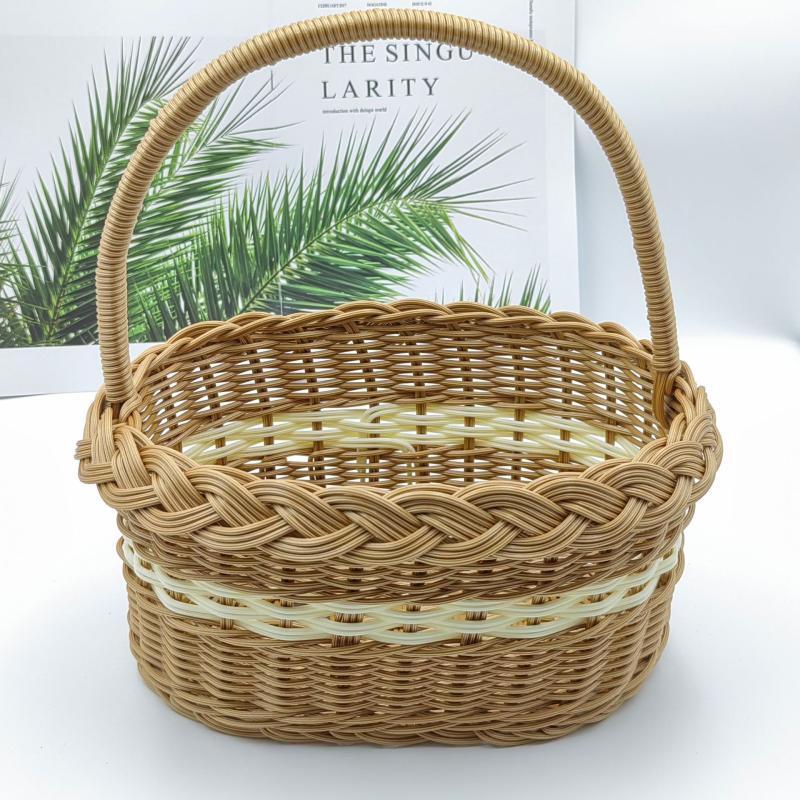 Ru Han Imitation Rattan Picnic & Storage Basket