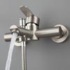 Grifo de Ducha de Acero Inoxidable 304, Mezclador de Agua Caliente y Fría para Bañera Oculto para Baño, Válvula Mezcladora de Ducha Empotrada