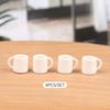 4Pcs/Set 1:12 Dollhouse Miniature Cup White Mug Water/Drink Cup Tea Cup Doll Toy