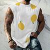 Mens Summer Surf Beach Tank Top Large Size Casual Breathable Sleeveless Top Loose Print Tank Top Man Shirt
