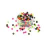 20pcs Metallic Slotted Tungsten Beads With Dot Eyes for Fly Fishing Tungsten Ice Jig Bead Head Fly Tying Material