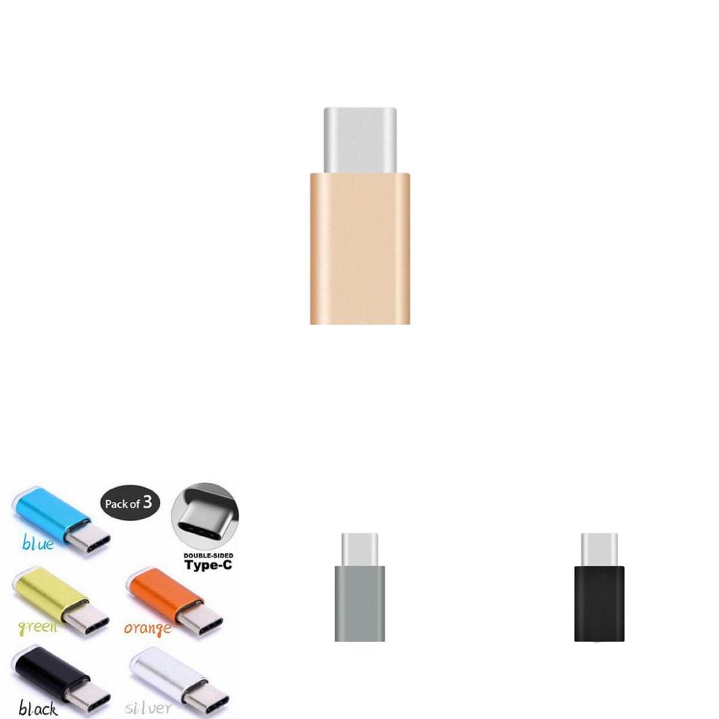 Premium 3x Metal Micro Usb To Usb-c Type-c Sync Charger Adapter For Seamless Connectivity