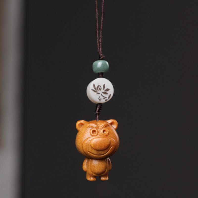 Barbie Rosewood Cartoon Strawberry Bear Phone Charm & Backpack Keychain Pendant