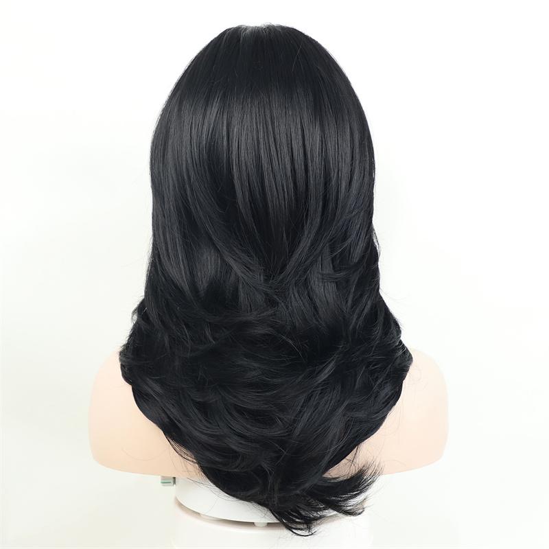 Peruci Sintetice Lungi Ondulate pentru Femei Gri Perucă Păr Natural Femei Cosplay Sexy Costum Halloween Cadouri Perucă pentru Persoane Vârstnice