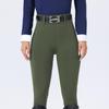 Women's High Waist Equestrian Breeches with Full Seat Silicone Grip and Dual Side Pockets
