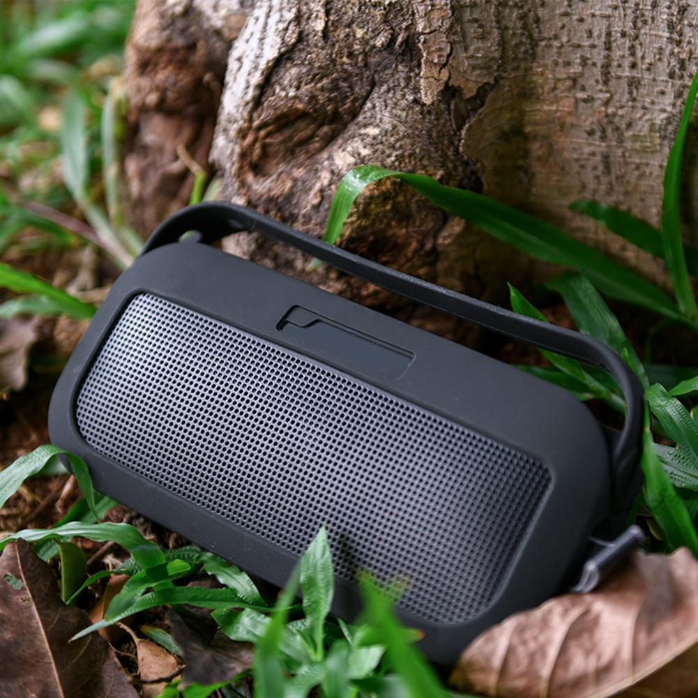 Silicone Cover Shockproof Protective Speaker Cover Case with Handle & Shoulder Strap for Bose SoundLink Flex BT Portable Speaker