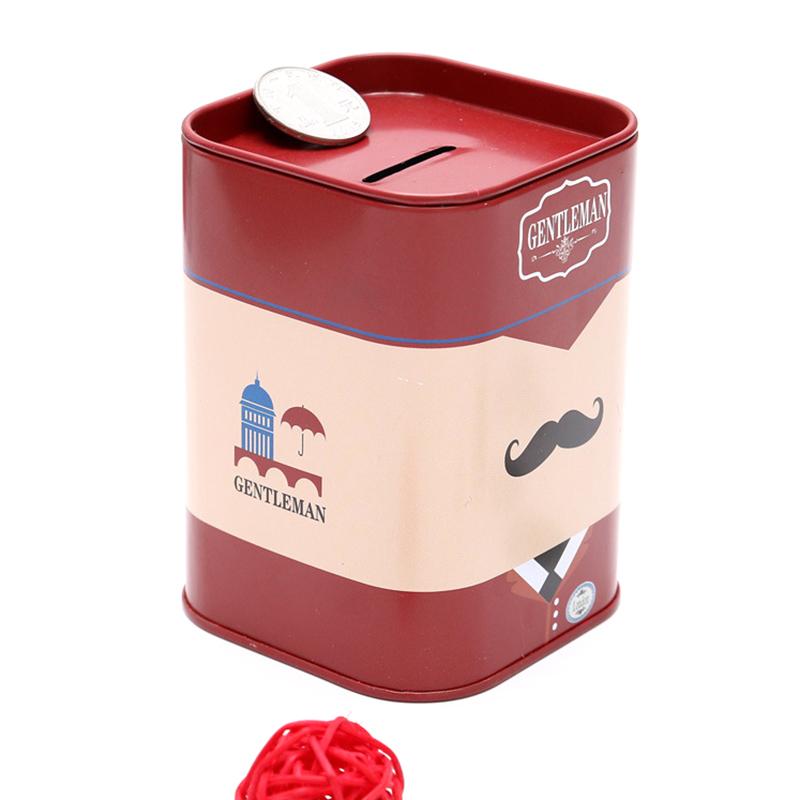 

1 шт. Мультяшная жестяная банка для хранения, контейнер для обработки лезвий безопасной бритвы, парикмахерская, квадратная коробка для хранения