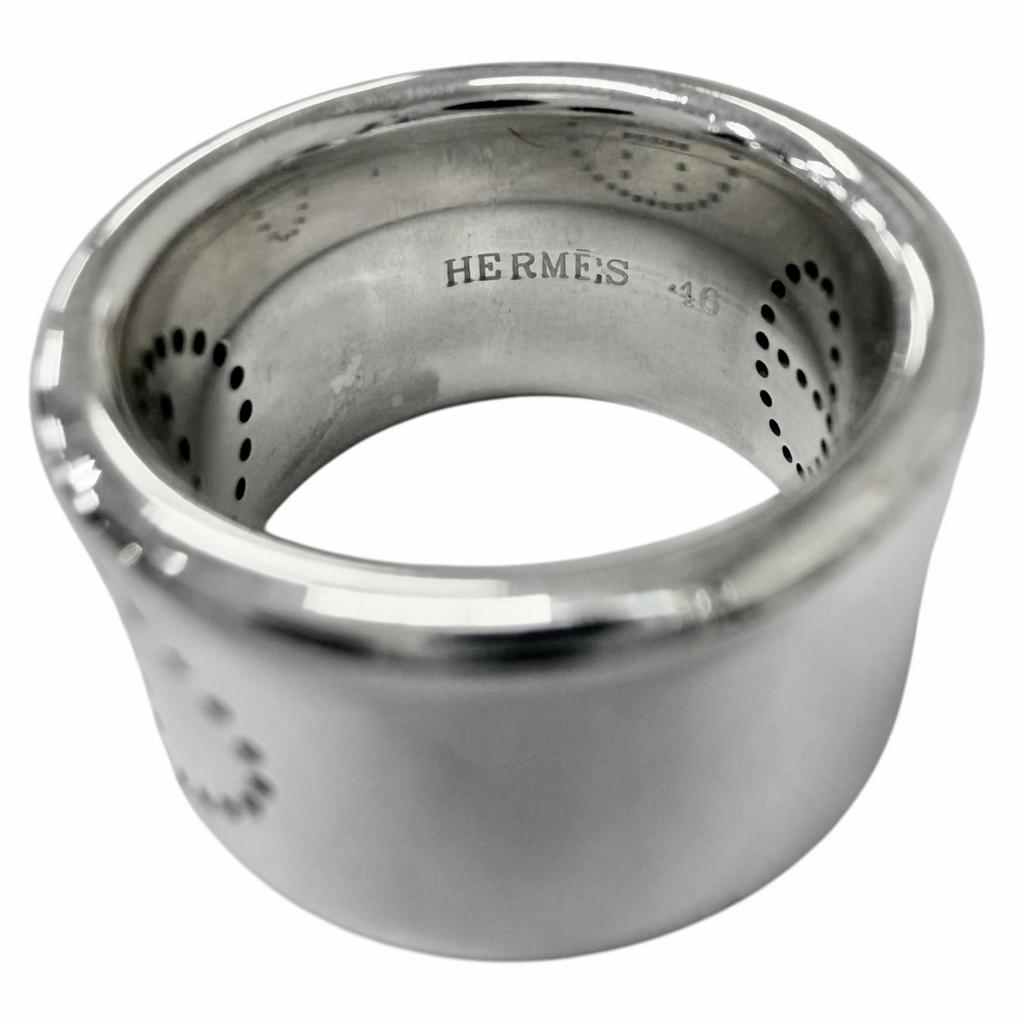 Excellent HERMES Ring Ring Eclipse Luban Silver AG925 Women 46 Used