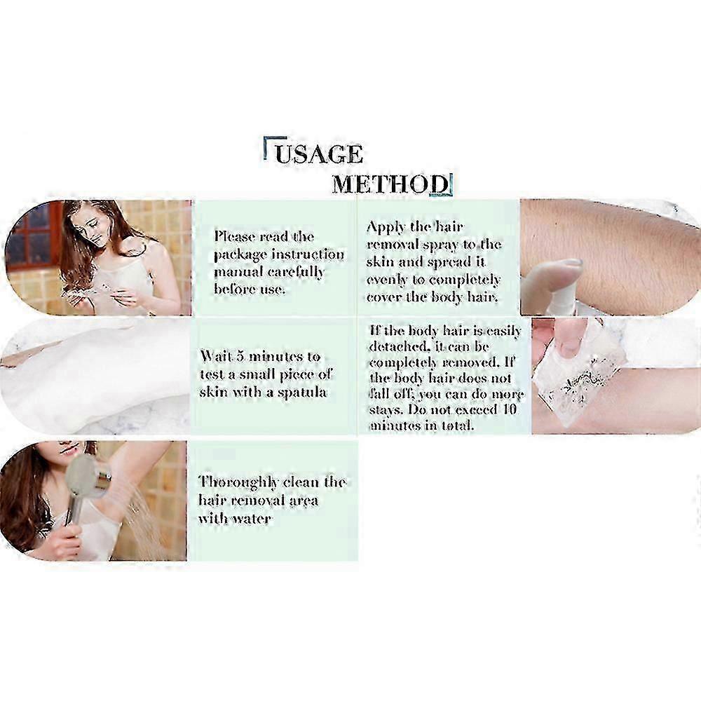 Hair Removal Spray Stop Hair Growth Inhibitor Remover, Hair Removal Spray For Women, Easy Hair Removal For Men 30ml