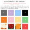 Custom Photo Blanket Personalized Christmas Gift With Your Picture Soft Fleece Throw Cozy Home Decor For Family And Friends