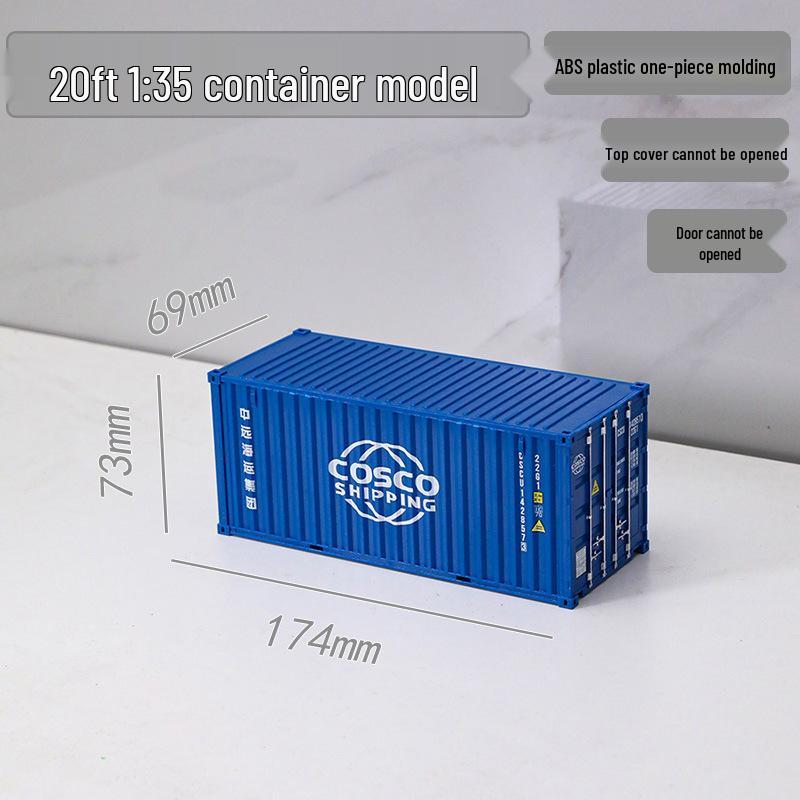 1:35 Scale 20ft Container Model Simulation, Customizable with Patterns and Text - Perfect Business Anniversary Gift