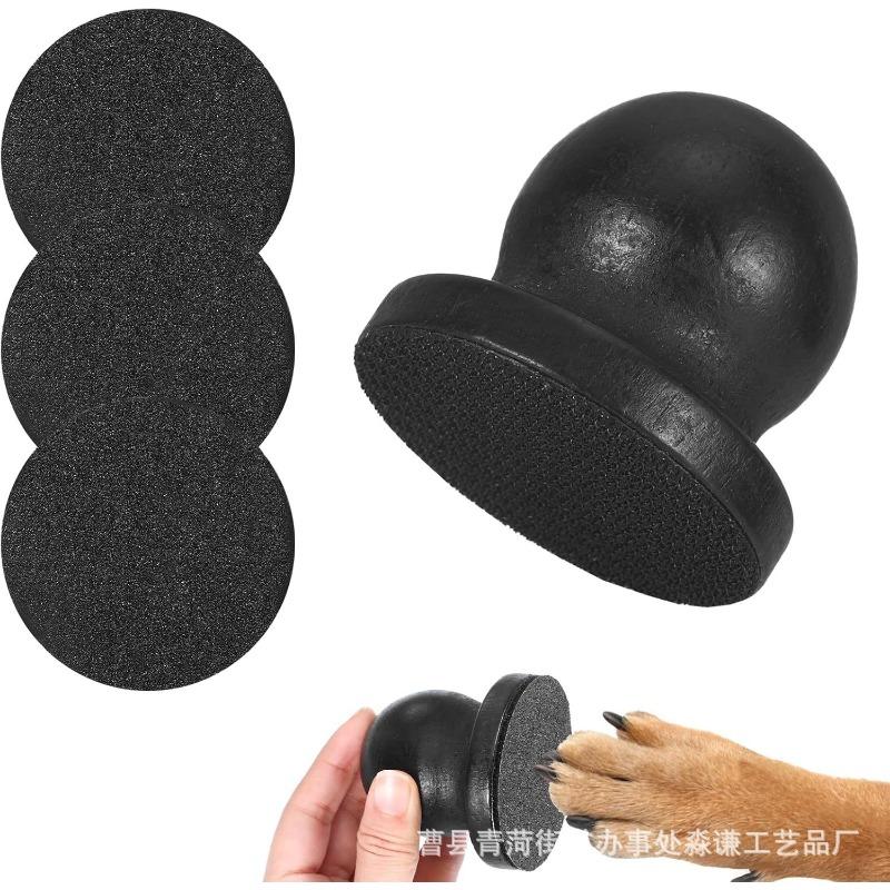 Wooden Pet Cat and Dog Nail Scraper Solid Wood Pet File Board Convenient Round Cat Nail Repair Board