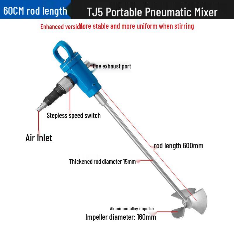 JPHZNBTJ3 Industrial Handheld Pneumatic Mixer