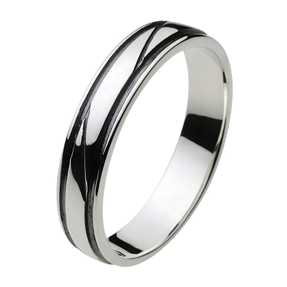 

Simple Scroll Ring 925 Silver fr0151 23 [Figmart] [Silver Accessories] No.