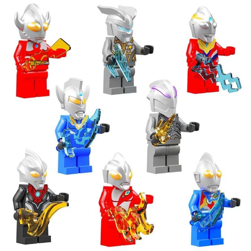 Cross-border Sale Universe Hero Building Block Doll Set with Weapon Bag