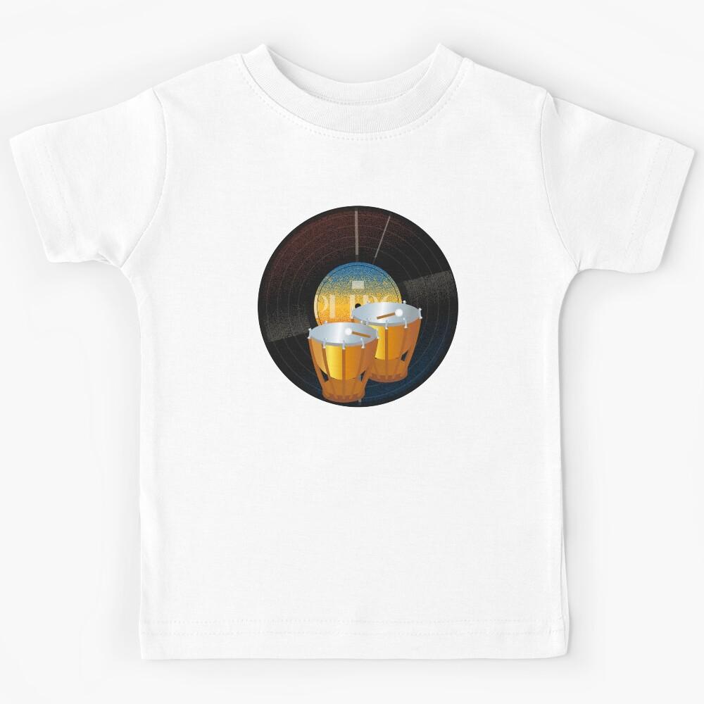 vintage timpani player music Kids T-Shirt 130