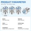 4PCS 3D Aluminum Alloy Car Wheel Tire Valve Air Stem Caps Dust Covers For Volkswagen Touran Golf VW Passat Polo Bora Altea