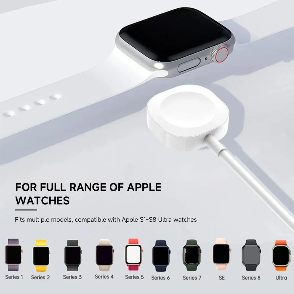 iWatch Charger Compatible With iWatch Charger For iWatch Series 1~10 SE Ultra, Wireless Magnetic Charging Cable White USB-C