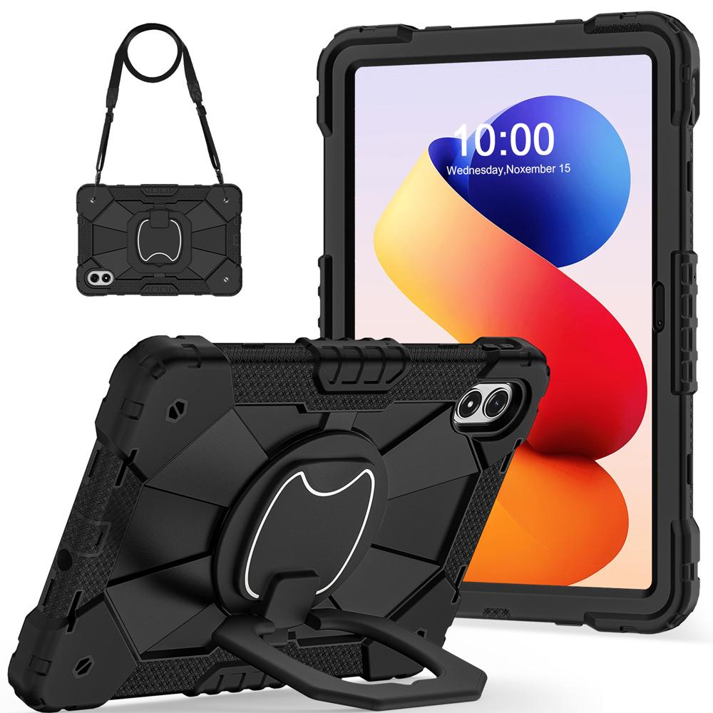 Silicone+PC Tablet Cases for 12.1'' Xiaomi Redmi Pad 2 Pro/Poco Pad M1 Case Shockproof Cover Fundas Rotating Stand Shell
