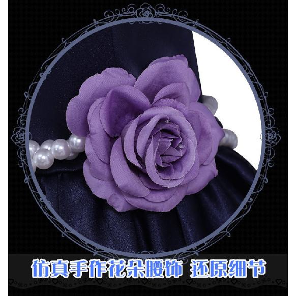 Anime Tiger×Dragon Aisaka Taiga Cosplay Black Evening Dress Princess Skirt Plush Wrap Wig Woman Halloween Carnival Suit