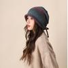Gradient Color Bonnet Hat Large Size Drawstring Slouch Hat Fashion Beanies Skullies