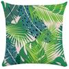 Plant Leaf Pillowcase Soft Short Plush Cushion Cover Tropical Rainforest Pillow Case Cushion Cover Throw Pillowcase 50X50 Pillow