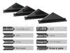 Universal Carbon Fiber-Pattern Rear Spoiler Kit for Cars