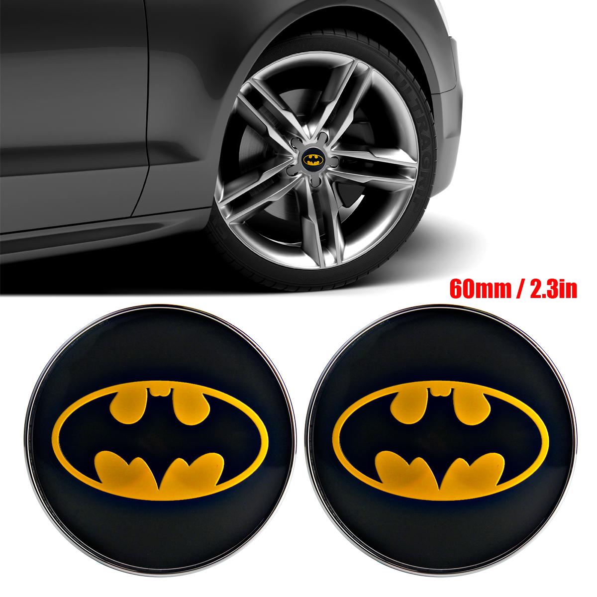 

Auto Tuning Batmen Rims Hub Center Cap for Rims Cover 4pcs Wheel Hub Cap 60mm Emblem Cap Sticker Rims Accessories