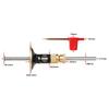 Dovetail Jig Wheel Marking Gauge Tool Set Woodworking Scriber Aluminum Alloy Linear Drawing Mortise Measuring Ruler
