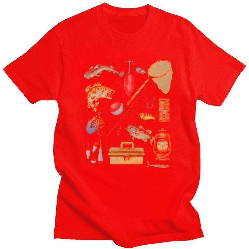 Fishing Gear Essentials T Shirts Men Women ShortSleeve Tshirt Streetwear Casual Graphic Tee Pure Cotton Slim Fit Clothes