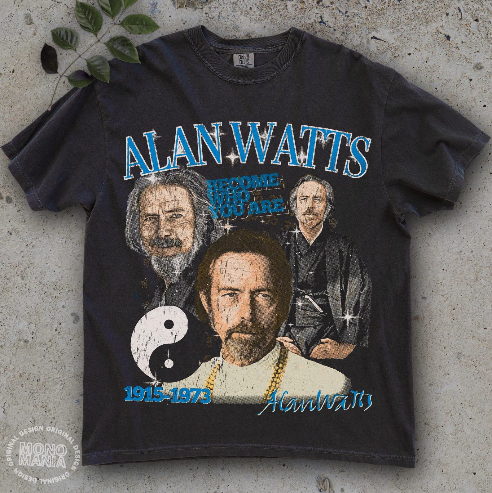 Alan Watts Vintage Style Unisex Heavy Cotton Tee, Sacred Geometry Graphic Tee, Watts Mystical Geometric Shirts, Sacred Geometry, Retro tee XL