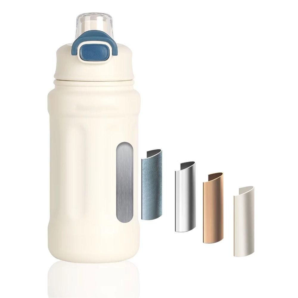 800ml Sports Fitness Kettle Large Capacity Sports Drinking Cup Vacuum Flask Thermos Cup  Travel