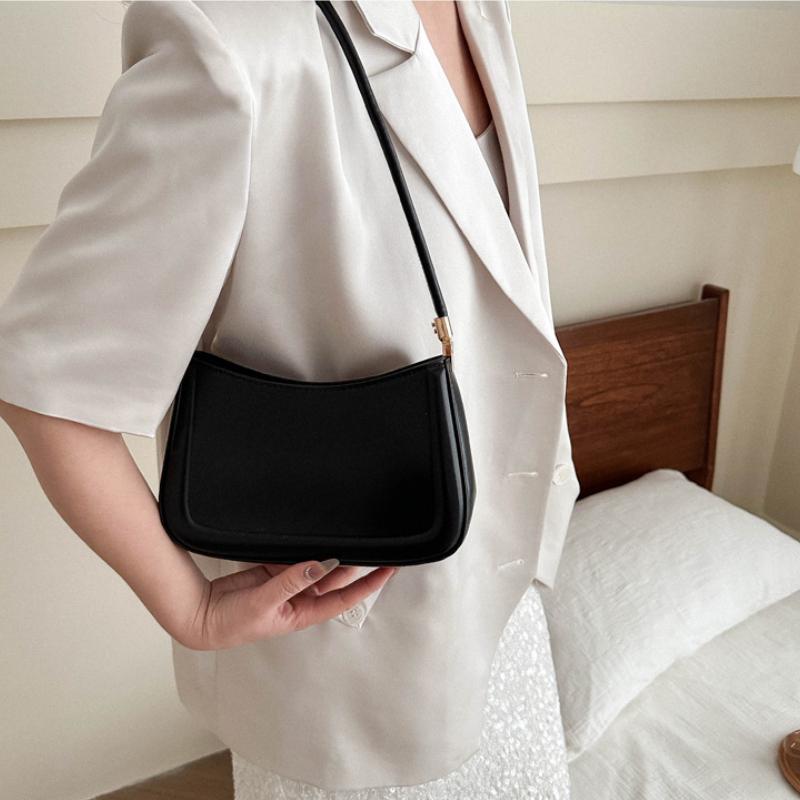 2026 Neue Trendige Mode Retro Beliebte Taschen Lässig Einfarbige Textur Achseltasche Trendig Einfach Damen Taschen
