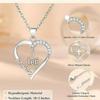 Heart-Shaped Cross Pendant Necklace - A Token of Love Clavicle Chain