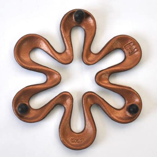 Ichiudo Nambu Ironware Teapot Trivet Copper Black Holder, Rikka,