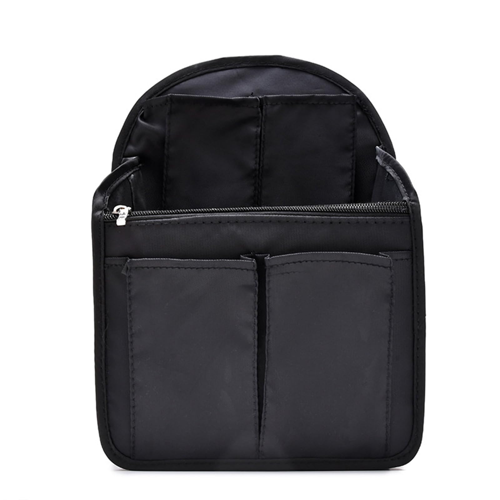 

сумка предотвращает сумку косметичка [Takusan Shopping] Сумка-вкладыш для рюкзака, вертикальная, легкая, A4, большая, тонкая, маленькая, самоподдерживающаяся, с разделителем, чёрный