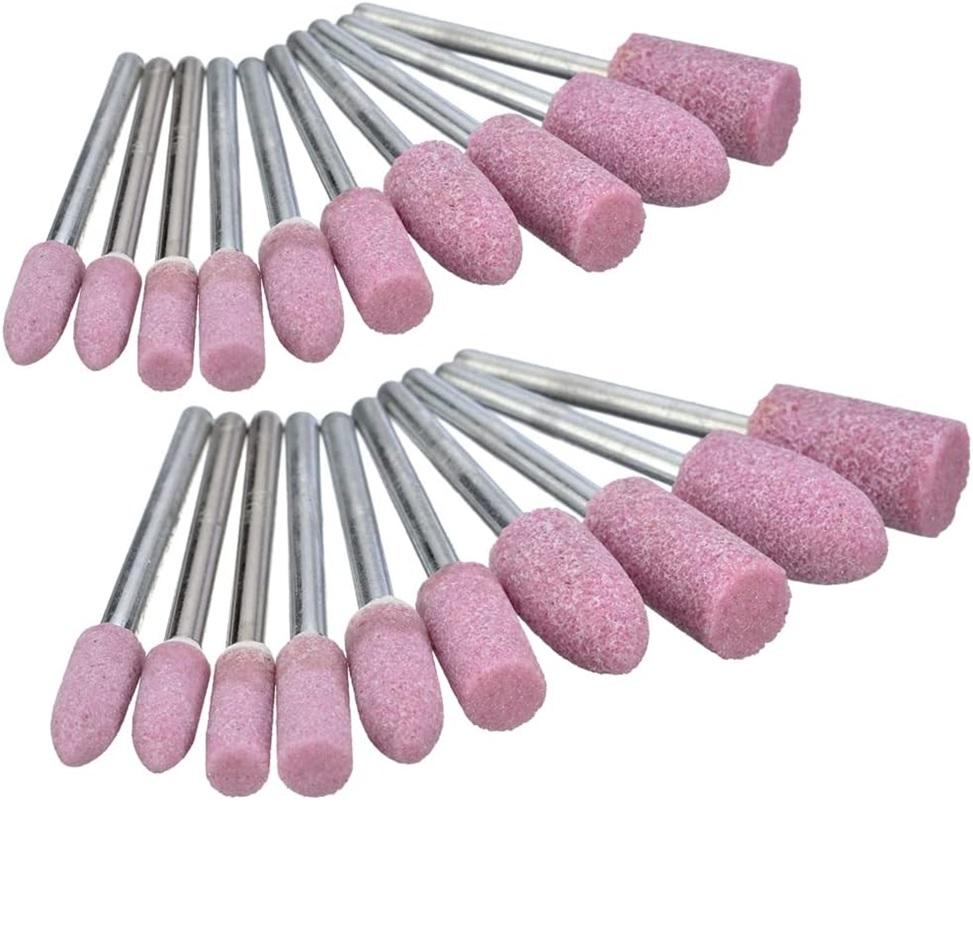 12pcs Grinding Stone Set Shank, Sanding Drill Bit for Rotary Tool Flap Wheel for Grinding, Polishing, Deburring Ferrous Metal