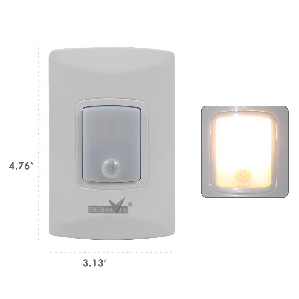 Motion Sensor Emergency Light Embedded Wall Lamp Indoor Inductive Corridor Stair Lighting for Power Failure Automatic Lighting